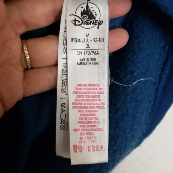 Mickey Mouse Disney Womens Pullover Sweatshirt Blue Red Color Block Regal Crew M - Picture 7 of 8